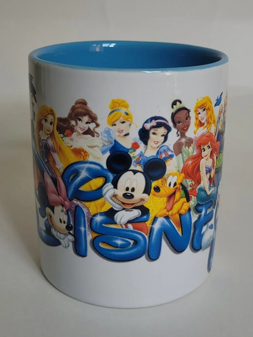 Jerry Leigh Disney Characters Coffee Mug Blue Inside Retro Disney